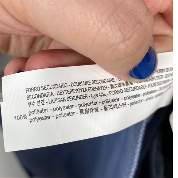 ZARA Cool Comfort Wool Blend Textured Woven Lined Preppy Suit Blazer Light Blue - Picture 14 of 16